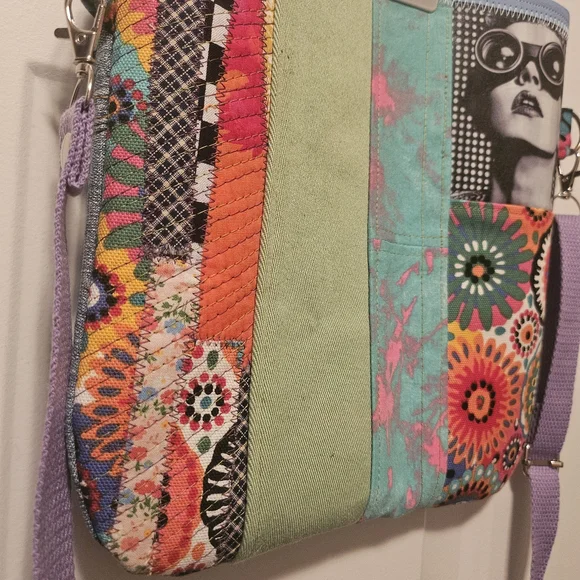Artistic Patchwork Shoulder Bag - Picture 10 of 11